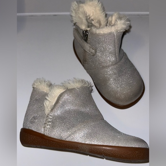 Timberland Tree Sprout Booties Silver (5c) - Picture 2 of 8